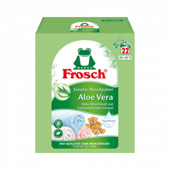 Frosch Waschmittel Sensitiv Aloe Vera, Vollwaschmittel­ Pulver, 1.450kg